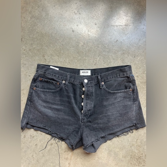 Agolde Parker black shorts size 30 - Picture 1 of 1
